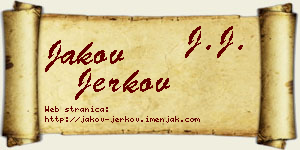Jakov Jerkov vizit kartica